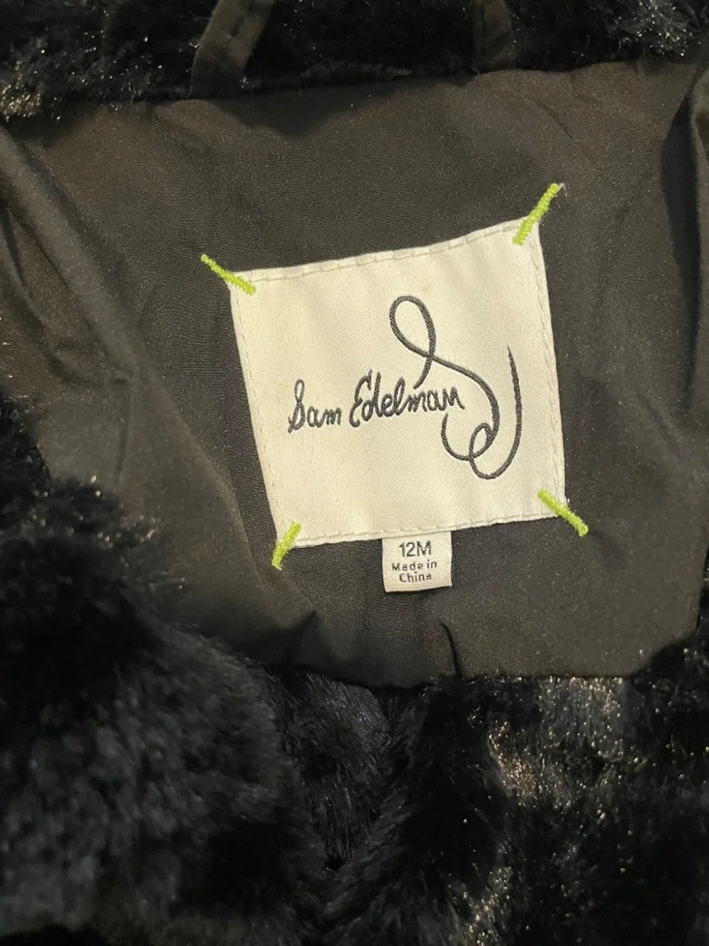 Black long coat toddlers